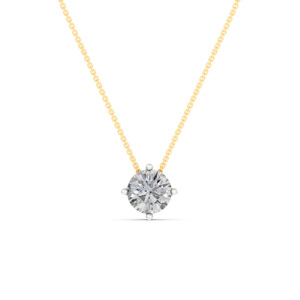 Collar de Oro Sólido de 14K, 9K, 10K y 18K con Diamantes de Laboratorio, Certificado IGI, RJC, ODM, OEM, Fabricante de Joyería Fina Ética, Venta al Por Mayor NK706177 - Product Image 1