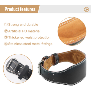 Ceinture de musculation unisexe professionnelle personnalisée en cuir de vachette pour squats, soulevés de terre et powerlifting – Protection et sécurité optimales - Product Image 5