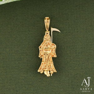 Collar con Colgante de Santa Muerte Esqueleto Chapado en Oro Rosa, con Micro Pavé de Circonitas, Joyería Religiosa de la Parca, Regalo - Product Image 6