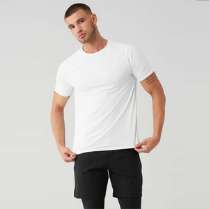 <b>Men's</b> Athletic Gym T-<b>Shirt</b> Quick-Dry 100% Cotton Training <b>Shirt</b> High-Performance Short Sleeve Fitness Sportswear Letter Pattern - Product Image 1