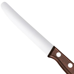 Cuchillos para pan con mango de madera marrón, hoja dentada de acero inoxidable, cuchillos de panadería con triple remache para cortar pan, pasteles y repostería - Product Image 4