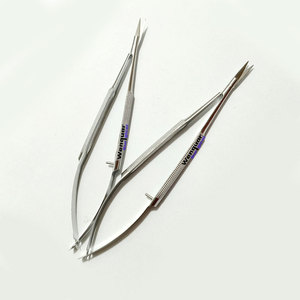 Offre Spéciale CE 2 Pièces Ciseaux à ressort Castroviejo de qualité supérieure Instruments chirurgicaux Outils microchirurgicaux Qualité hospitalière - Product Image 1