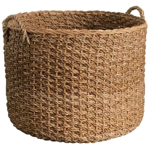 Wholesale Cane Wiwin Jute Clothes <b>Basket</b> <b>Laundry</b> <b>Baskets</b> With Handles Wicker Woven Storage Biodegradable High Quality Handmade - Product Image 1