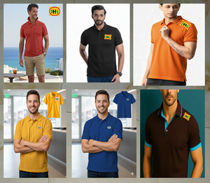 Camisa Formal para Hombre, Cómoda, de Algodón Suave, Tejido de Punto, Manga Corta, con Diseño de Puntos - Product Image 1