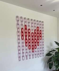 Eslabones de Cadena Hechos a Mano con Resina Transparente Colorida y Ecológica para Decoración de Paredes - Product Image 2