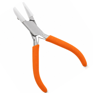 Nylon Jaw Flat Nose Pliers Jewelry Tool Non Marring <b>Soft</b> Grip <b>Wire</b> Straightening DIY Craft Beading Durable Hand Tool - Product Image 2