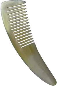 Handcrafted Natural Horn <b>Comb</b> Anti-Static Hair <b>Wide</b> Fine Tooth Design Gentle Detangling Scalp Care - Product Image 3