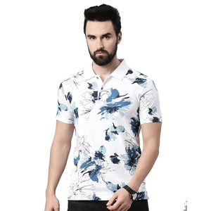 Chemises polo imprimées pour hommes, design classique, personnalisées, confortables, manches courtes, coupe ajustée. - Product Image 3