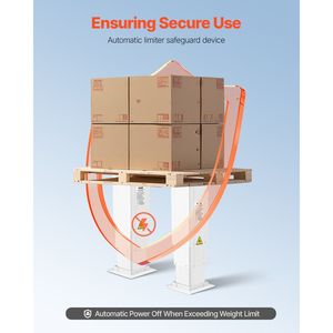 Sistema di Sollevamento Elettrico a Tre Stadi Regolabile, Capacità 260 Libbre, Tavolo Elevabile con Altezza Regolabile 14.2-31.1 Piedi, Scrivania per Ufficio - Product Image 6