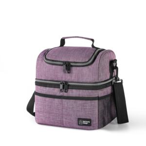 Premium Leakproof Meal Prep Bag Durable Thermal Food Carrier with Dual-Level Storage and Adjustable Shoulder Strap - Product Image 6