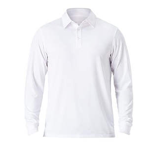 Mens Long Sleeve Polo Shirt <b>Classic</b> Fit Solid Color Soft Stretch Breathable Lightweight Casual Daily Wear Collar Top - Product Image 6