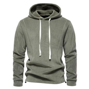 Sudadera con Capucha para Hombre, de Alta Calidad, Gruesa, Cálida, de Forro Polar, Informal, de Color Sólido, Talla Grande, Diseño Masculino, Felpa Francesa - Product Image 1