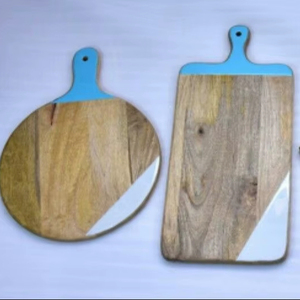 Tabla de cortar de madera y resina de diseño de última generación, tabla de cortar con incrustaciones de resina, tabla de quesos de madera, tabla de quesos al mejor precio. - Product Image 1