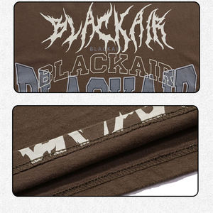 Conjunto de Dos Piezas Personalizado, Camiseta con Estampado DTG, Camiseta Lavada al Ácido, 100% Algodón, Camiseta Vintage Desgastada de Gran Tamaño para Hombre - Product Image 5