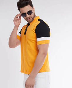 2026 Custom Design Short <b>Sleeve</b> Spring Men's T-<b>shirts</b> 100% Cotton Fabric Two Tone Colors Breathable <b>Polo</b> Sport Tee <b>Shirt</b> for Men - Product Image 4