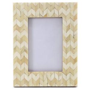 Cadre photo élégant en résine et bois écologique, tendance et créatif, couleur/taille personnalisable, blanc, marron, décoration murale pour la maison, hôtels - Product Image 1