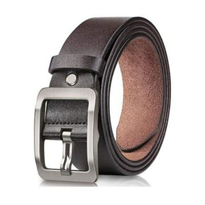 Cinturón de cuero de búfalo premium para hombre, cuero genuino de grano completo, hebilla clásica retro personalizada, cinturón duradero informal y de vestir. - Product Image 5