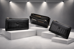 Portefeuille long en cuir PU WRIZA, design tendance avec fermeture éclair sécurisée, élégant, pour un usage quotidien, durable, profil fin, idéal pour les voyages, pour hommes - Product Image 3
