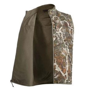 Gilet de chasse camouflage pour homme, sans manches, en softshell respirant, coton, coupe-vent, polyester, protection UV, uni/imprimé, été - Product Image 2