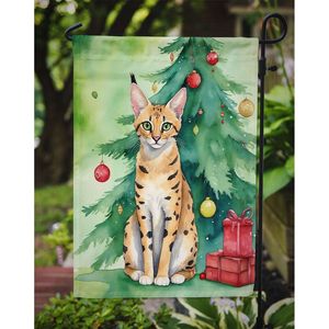 Serengeti gato árbol de Navidad Multicolor buzón bandera jardín Banner para Patio ilustraciones decorativas patio flores camas jardín tamaño - Product Image 3