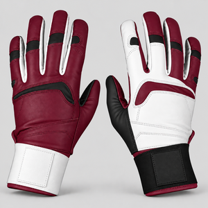 Gants de baseball en cuir de vachette à manchette longue, respirants, durables, avec logo et taille entièrement personnalisables, pour l'entraînement sportif et le frappeur. - Product Image 3
