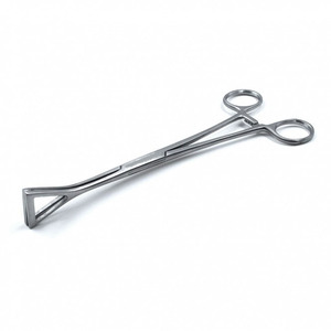 Pinzas de agarre pulmonar Duval de mandíbula triangular de 8 pulgadas, instrumentos quirúrgicos reutilizables de acero inoxidable para sujetar tejidos, 13 mm x 203 mm - Product Image 6