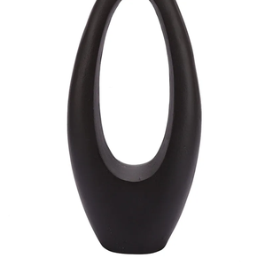 Florero de Metal Negro al por Mayor |   Jarrón Decorativo Moderno para Sala de Estar y Decoración de Hoteles - Product Image 3