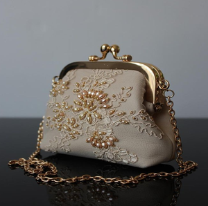 Shimmering seed pearls and crystals adorn this elegant <b>bridal</b> box. Available at wholesale prices <b>for</b> your boutique collection. - Product Image 3