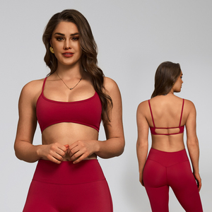 ชุดออกกำลังกายผู้หญิง เสื้อโยคะสีพื้นไร้ตะเข็บ แขนยาว เสื้อครอปออกกำลังกาย แห้งเร็ว ระบายอากาศ ชุดโยคะ - Product Image 4