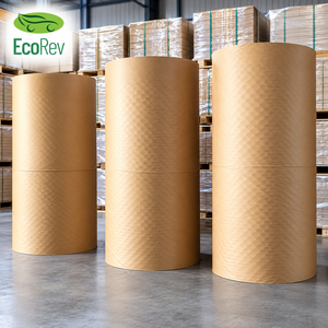 กระดาษคราฟท์สีน้ำตาล EcoRev รุ่น ECO39 ป้องกันการม้วนงอ ไม่เคลือบผิว รีไซเคิลได้ พิมพ์โลโก้ได้ตามต้องการ สำหรับบรรจุภัณฑ์อุตสาหกรรมและโลจิสติกส์ - Product Image 2