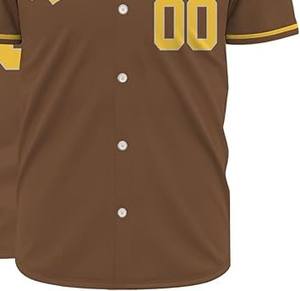 Maillot de baseball homme tendance, prix OEM avantageux, qualité supérieure, logo/couleurs personnalisables, top tendance, vente flash. - Product Image 5