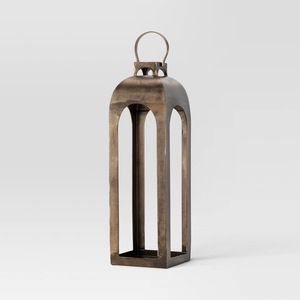 Home Decor Customised Vintage Table <b>Top</b> Outdoor Indoor Metal Candle Lanterns Farmhouse Floor & Hanging Metal Candle Lanterns - Product Image 1