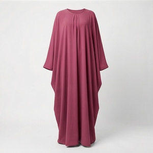 Abaya musulmane pour femmes de haute qualité, vente en gros, couleur personnalisée, nouvelle mode, robe islamique traditionnelle, polyester léger - Product Image 1