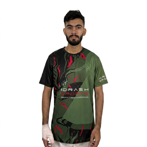 T-shirt homme en sublimation 100% coton respirant, style streetwear vibrant, impression intégrale, logo personnalisé, t-shirts homme en couleur - Product Image 4