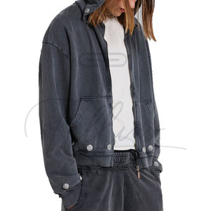 Wholesale Custom <b>Men's</b> Hoodies 100% Cotton Casual Sports Oversized Fit Breathable <b>Fleece</b> Pullover Hooded <b>Tops</b> - Product Image 4