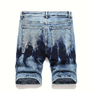 Women High Waist Denim <b>Shorts</b> Cross Over V Front Waistband Tummy Control Vintage Wash Stretch Cotton Casual <b>Jean</b> <b>Shorts</b> Vendor - Product Image 2