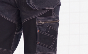 กางเกงทำงานผ้าทนทาน ยืดหยุ่นได้ ปรับแต่งได้ กางเกงยีนส์ทำงาน กางเกงคาร์โก้ - Product Image 3