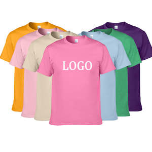 Fabricación de camisetas unisex multicolor lisas personalizadas con estampado de serigrafía de manga corta, camisetas lisas para hombre, 100% algodón, corte regular. - Product Image 1