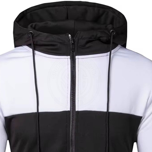 Sudadera con capucha premium para hombre, ligera, de tela transpirable, diseño con cremallera completa, corte básico y cómodo, perfecta para uso casual. - Product Image 5
