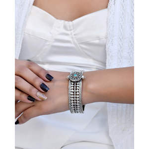 Brazaletes de Plata de Moda Meera Jaipur Mahika - Product Image 2