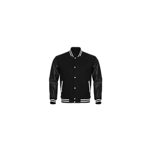Logo personnalisé collège Letterman veste pour hommes haute qualité laine PU Varsity veste 100% coton col montant bouton décontracté hiver - Product Image 6