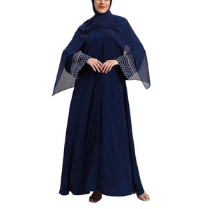 Lightweight Breathable Elegant <b>Women</b> <b>Abaya</b> Floor Length Long Sleeves High Quality for All Seasons - Product Image 1