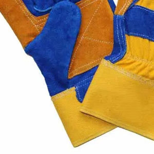 Gants de travail en cuir à double paume, résistants à l'huile, anti-chimiques, antidérapants, durables, sans silicone, pour le jardinage - Product Image 5