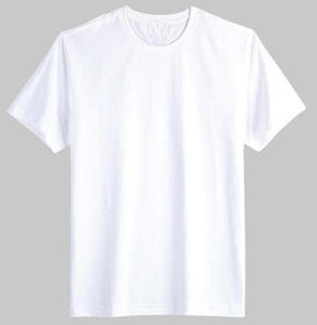 T-shirt à col rond et manches courtes pour homme, de qualité supérieure, orienté vers l'exportation, 100% coton, respirant, séchage rapide, coupe classique, couleur blanche - Product Image 2
