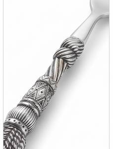 Ensemble de fourchettes classiques en argent bicolore avec design de manche torsadé pour des dîners élégants et des occasions spéciales - Product Image 2