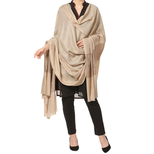 Écharpe en laine Pashmina pour femmes, double face, mode hiver, respirante, durable, douce, grande, épaisse, chaude, 100% laine - Product Image 3