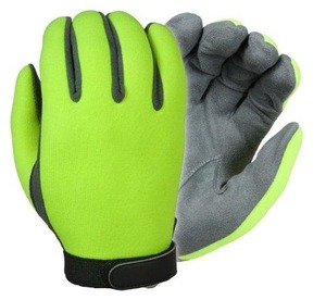 Guantes de Seguridad UltraVIZ de Aramida de Alta Visibilidad Color Lima, Anticorte, Antideslizantes y Resistentes al Calor para Control de Tráfico - Product Image 1