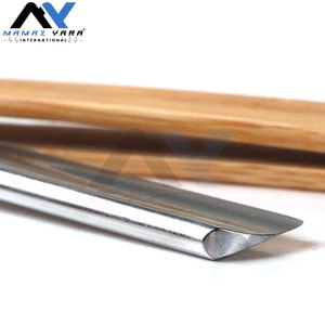 Lames de rasoir en gros sous marque privée, couteau pliant à manche en bois en acier inoxydable, rasoirs droits pour salon de coiffure et barbier, rasage du visage - Product Image 4