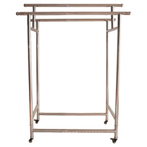 Expositor de Ropa Plegable Cromado Bros, Metálico, Resistente, Portátil, Desmontable, para Venta Minorista, OEM ODM Vietnam - Product Image 1