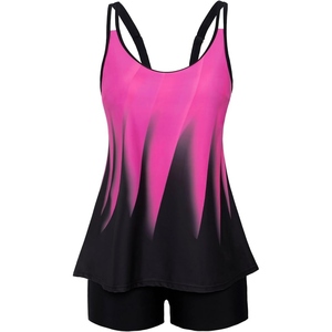 Maillot de bain tankini à séchage rapide pour femme, deux pièces, avec short, pour la natation et les tenues de plage - Product Image 4